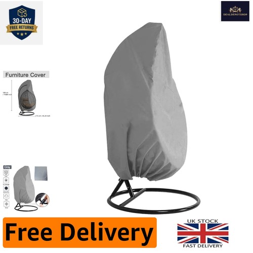 Durable grey egg chair cover - durable,