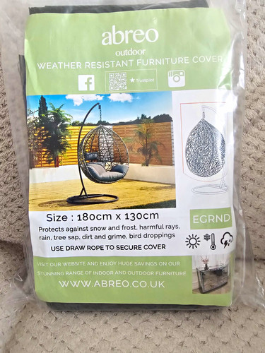 Abreo black egg chair outdoor - egg,