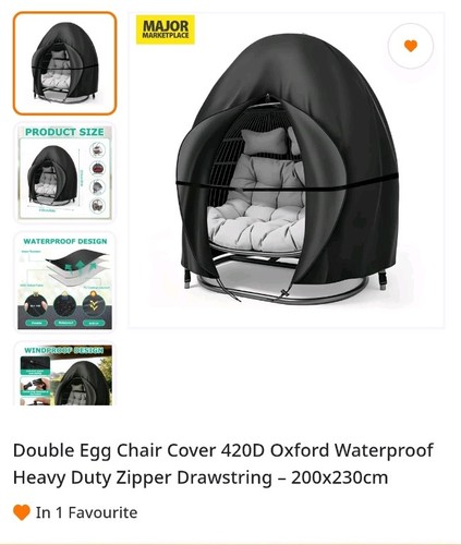 Double egg chair - double,