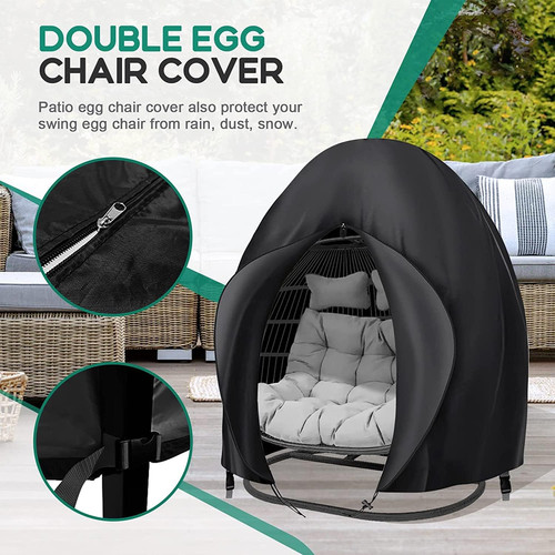 Double egg chair cover 420d - egg,